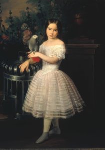 Portret Rafaeli Flores Calderón jako dziecka